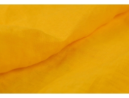 Audums "Yellow" ar burzījuma efektu (stone wash) 100% lins
